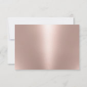 Demande de mariage Gold Rose moderne RSVP (Dos)