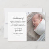 Demande de Marraine Photo Invitation (Devant)