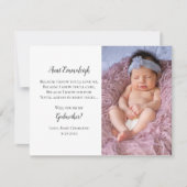 Demande de Marraine Proposition Photo Invitation (Devant)