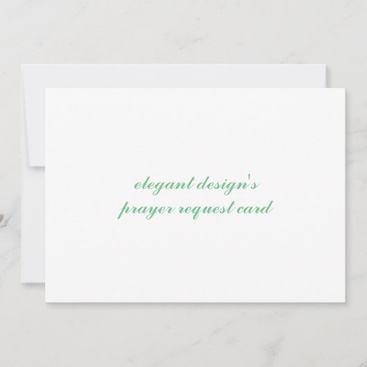 demande de prière carte d'invitation (Devant)