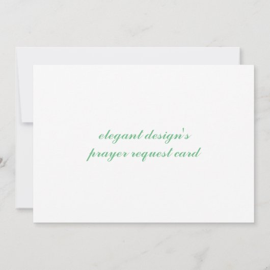 demande de prière carte d'invitation (Dos)