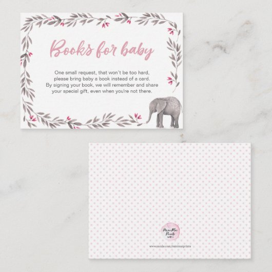 Demande de réservation | Baby shower Invitation -  (Devant / Derrière)