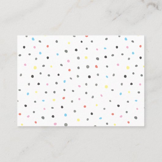 Demande de réservation | Carte de boîtier Baby sho (Dos)