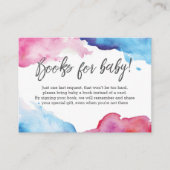 Demande de réservation | Carte d'insertion de livr (Devant)