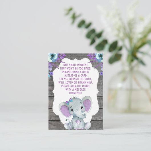 Demande de réservation Carte fille Eléphant Douche (Debout devant)