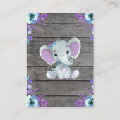 Demande de réservation Carte fille Eléphant Douche (Dos)