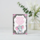 Demande de réservation Carte fille Eléphant Douche (Debout devant)