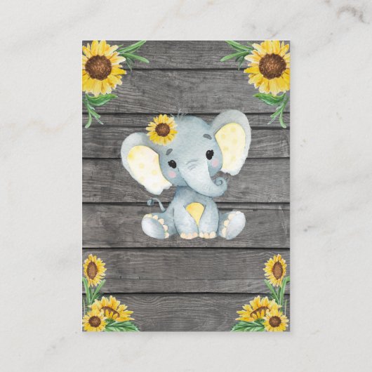 Demande de réservation Carte fille Eléphant Douche (Dos)