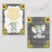 Demande de réservation Carte fille Eléphant Douche (Devant / Derrière)