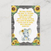 Demande de réservation Carte fille Eléphant Douche (Devant)