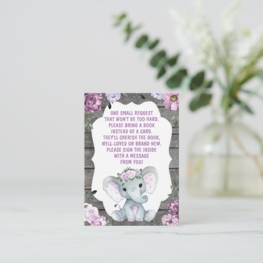 Demande de réservation Carte fille Eléphant Douche (Debout devant)