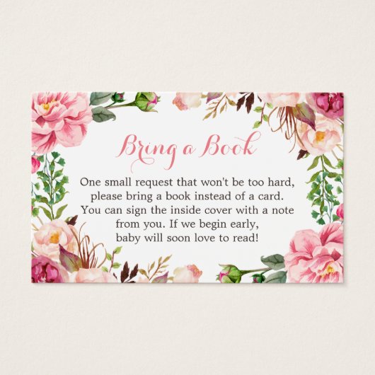 Demande de réservation de baby shower rose pâle (Devant)