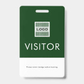 Demande de retour de badge visiteur avec logo de l (Arrière)