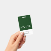 Demande de retour du badge visiteur avec logo de l (Manuel / portable)