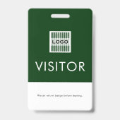 Demande de retour du badge visiteur avec logo de l (Avant)