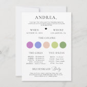 Demande de témoin de mariage Arche Carte Photo (Dos)