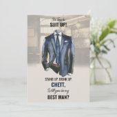Demande de témoin de mariage carte (Debout devant)