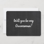 Demande de témoin de mariage Carte drôle (Dos)