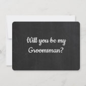 Demande de témoin de mariage drôle Carte personnal (Dos)