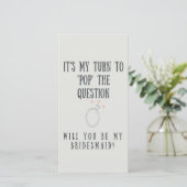 Demande de témoin | Invitation témoin de mariage (Debout devant)