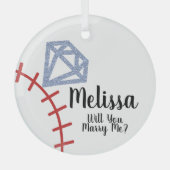 Demande en mariage Ornement - Veux-tu m'épouser Ba (Recto)