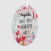 Demande en mariage | Veux-tu m'épouser ? Nom perso (devant)