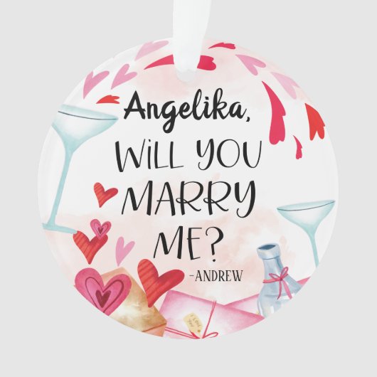 Demande en mariage | Veux-tu m'épouser ? Nom perso (devant)
