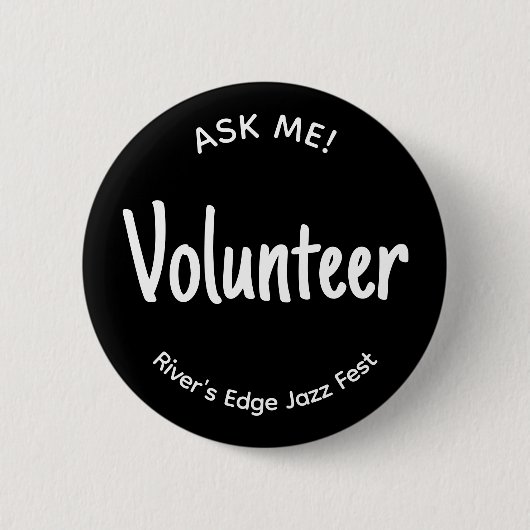 Demande-moi un badge de volontariat (Devant)