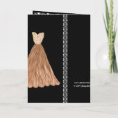 DEMANDE SPÉCIALE - Faire-part de mariage BRONZE Go (Dos)