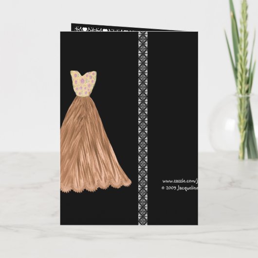 DEMANDE SPÉCIALE - Faire-part de mariage BRONZE Go (Dos)