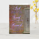 Demander la carte de voeux Knock (Fleur jaune)