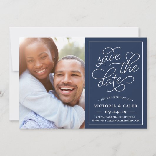 Demander romantique Photo Enregistrer la carte Dat (Devant)
