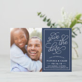 Demander romantique Photo Enregistrer la carte Dat (Debout devant)