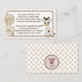 Demandes de livre de girafe au lieu d'une carte 10 (Devant / Derrière)