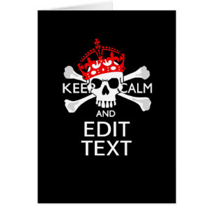 Demandez à votre texte de garder calme Crossbones 