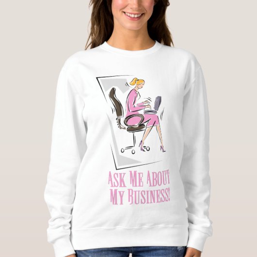 Demandez au Sweatshirt de base des femmes (Devant)