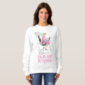Demandez au Sweatshirt de base des femmes (Devant entier)
