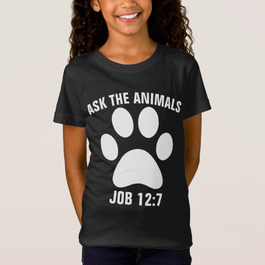DEMANDEZ AUX ANIMAUX T-shirts Christian KIDS (Devant)
