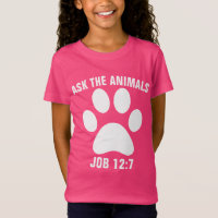 DEMANDEZ AUX ANIMAUX T-shirts Christian KIDS