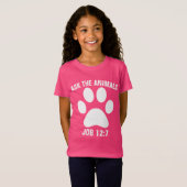 DEMANDEZ AUX ANIMAUX T-shirts Christian KIDS (Devant entier)