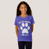 DEMANDEZ AUX ANIMAUX T-shirts Christian KIDS (Devant entier)