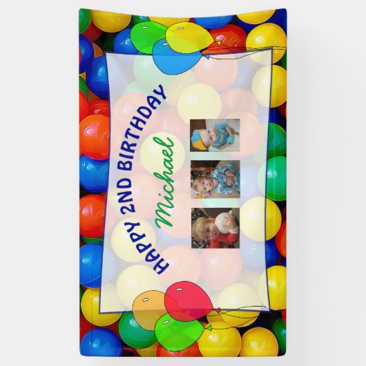 Demandez aux invités de signer la bannière d'anniv (Vertical)