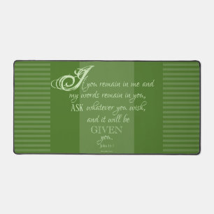 Demandez ce que vous voulez - Jean 15:7 Tapis de b