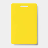 Demandez-moi | Badge de bénévole jaune (Arrière)