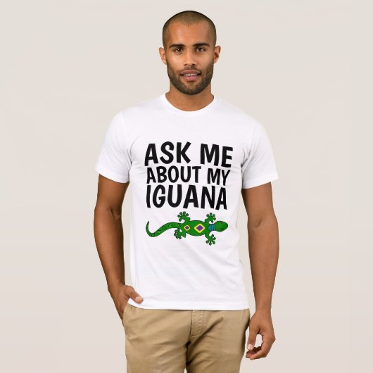 DEMANDEZ-MOI DES T-shirts IGUANA (Devant entier)