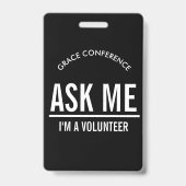 Demandez-moi que je suis un badge d'identification (Front)