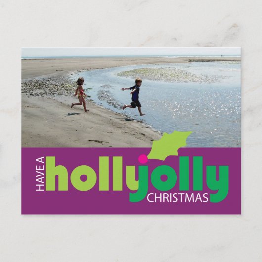 Demandez une carte postale Holly Jolly Christmas P (Devant)