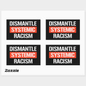 Démanteler Racisme Systémique Sticker Rectangulair (Feuille)