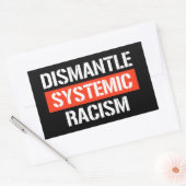 Démanteler Racisme Systémique Sticker Rectangulair (Enveloppe)