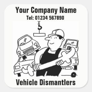 Démantseurs de véhicules Autocollants commerciaux